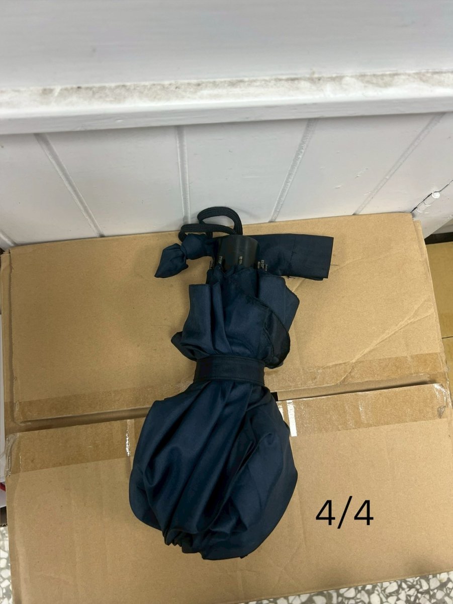深藍摺疊傘