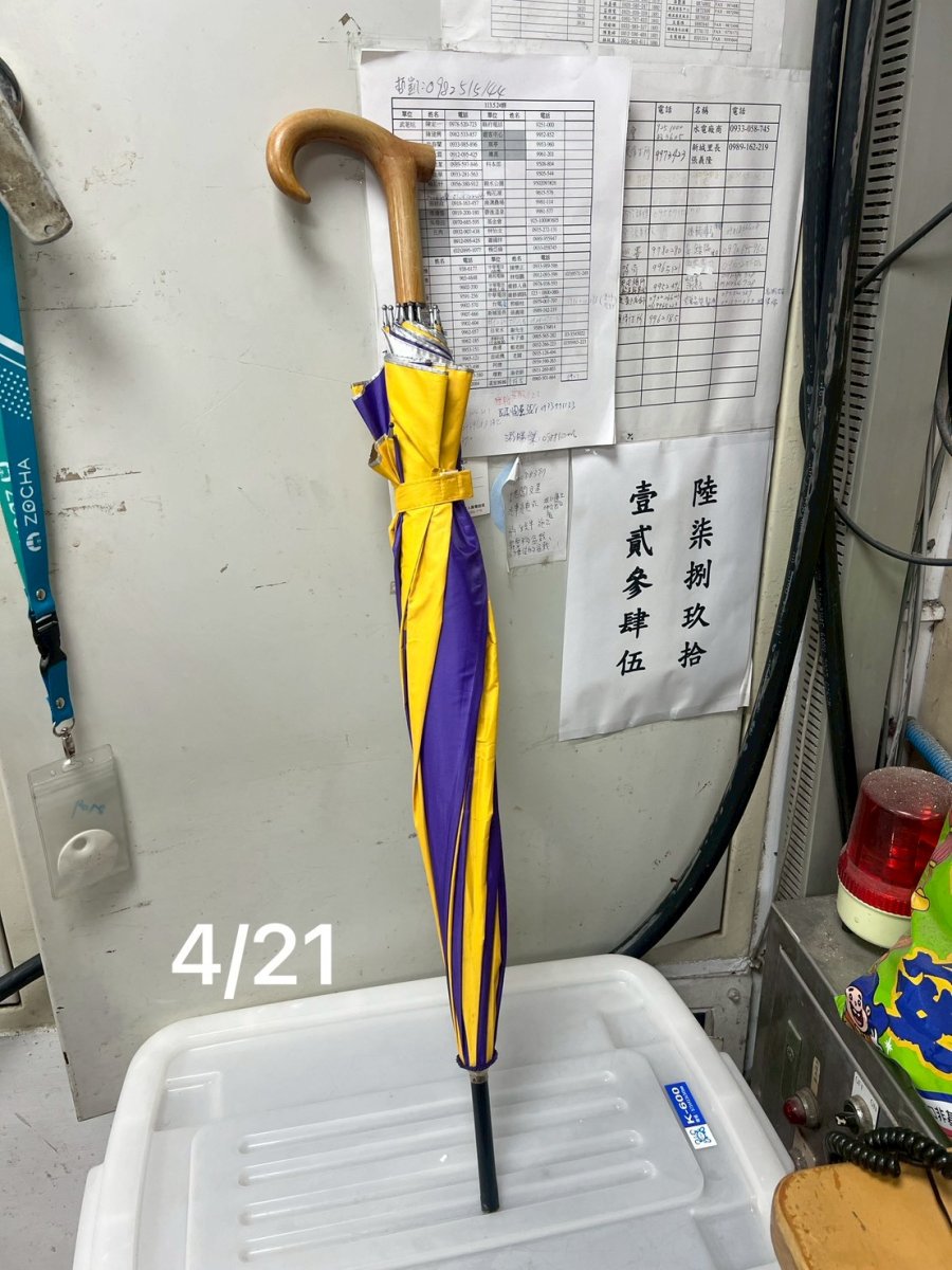 黃紫色雨傘