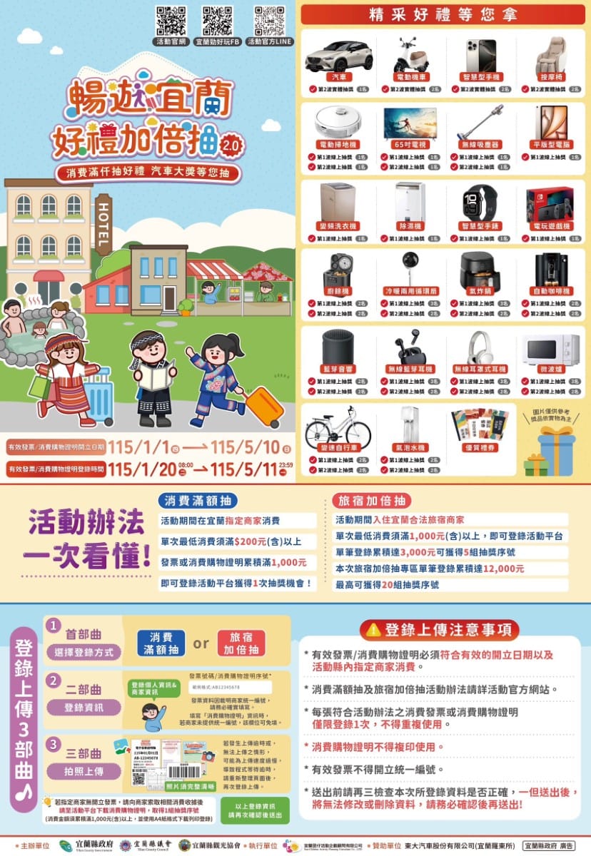 暢遊宜蘭好禮加倍抽2.0 永續行動照片